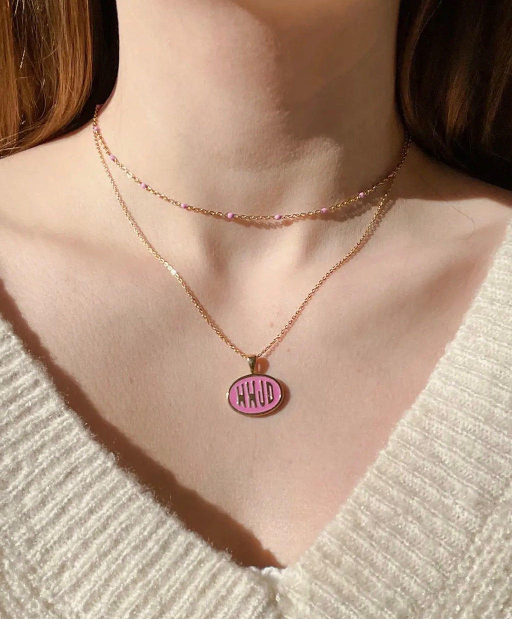 Pink Wwjd Necklace set