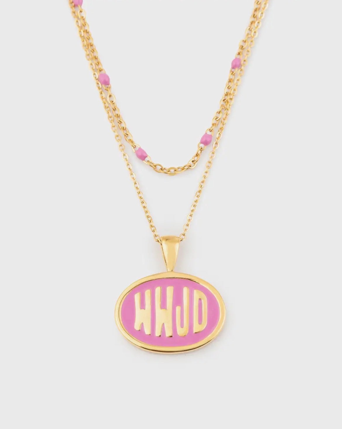 Pink Wwjd Necklace set