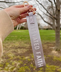 Lavender oversized elevated Faith keychain