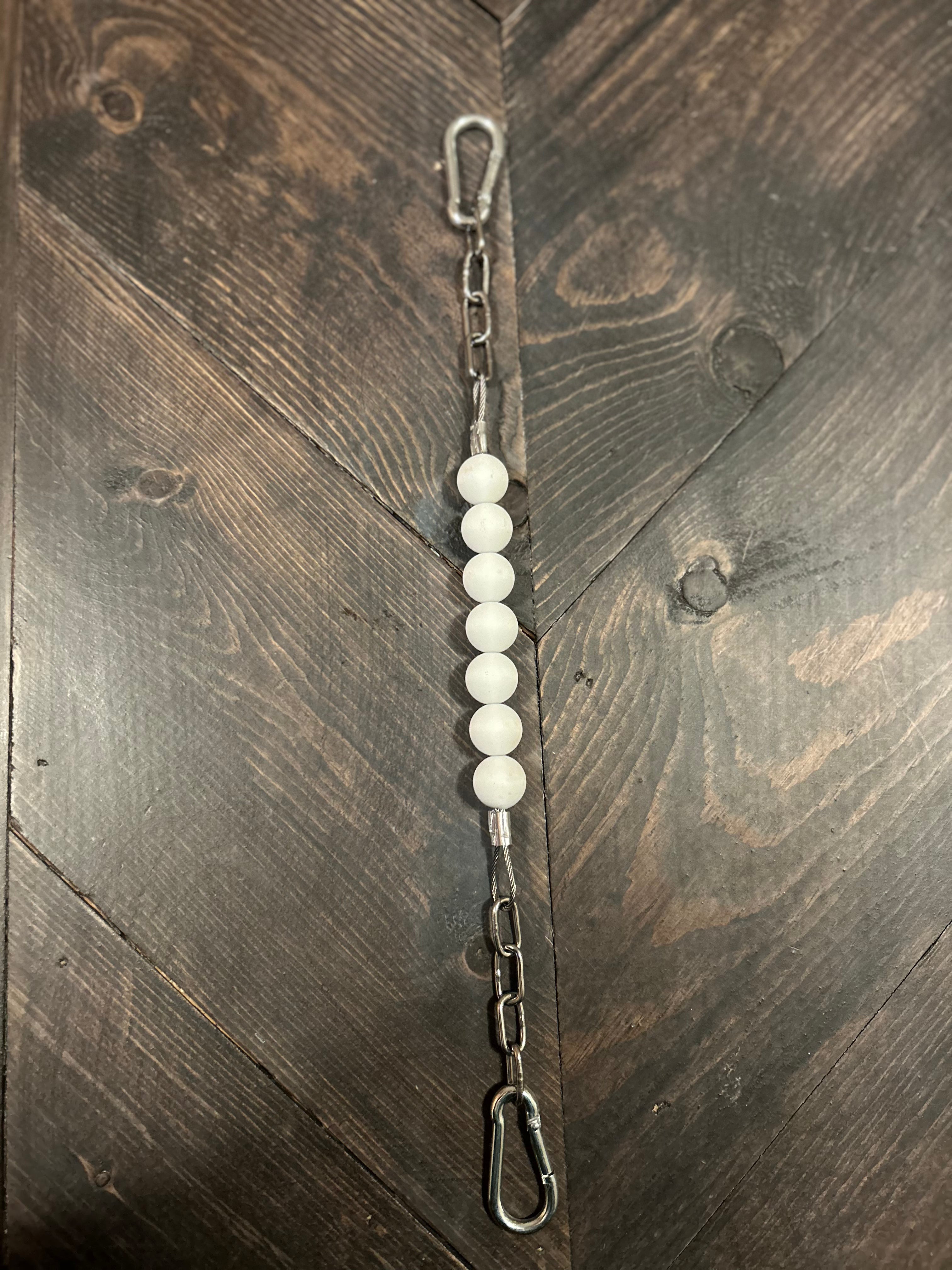 White Curb Chain