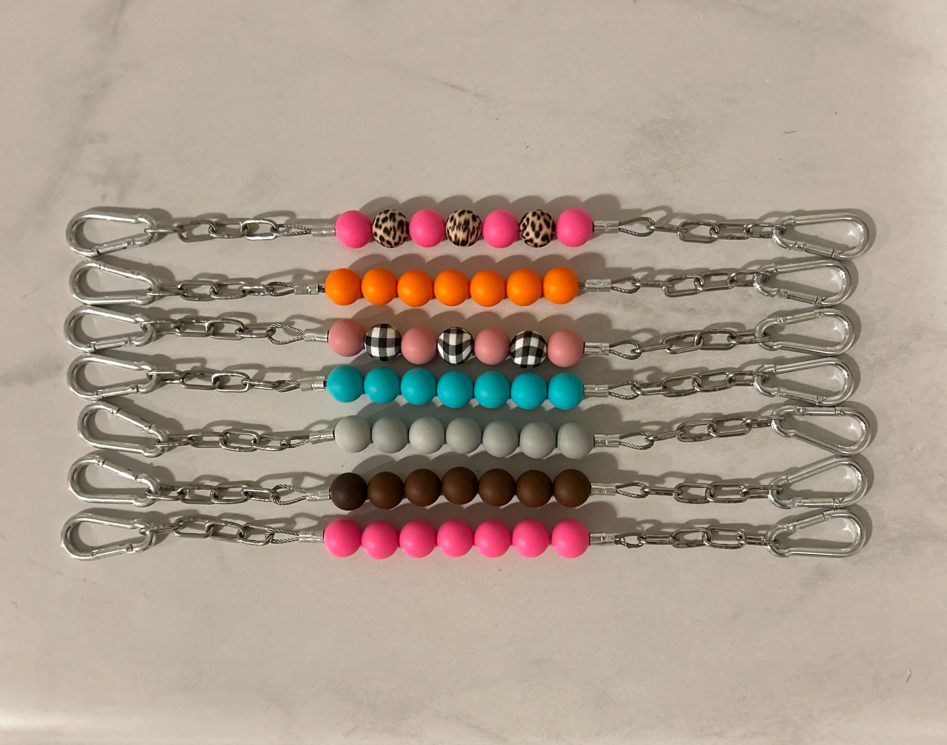 Orange Curb Chain